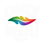 OnlyWell rainbow leaf logo